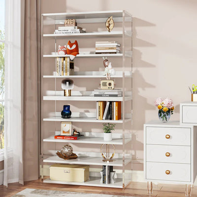 Estante Blanco Acrílico Transparente Lujo Premium 160 Cm