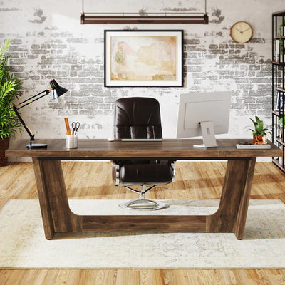 Escritorio Ejecutivo Acabado Tipo Madera Premium 180 Cm