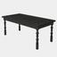 Mesa Comedor Cocina Negro Elegante Premium Patas Torneadas