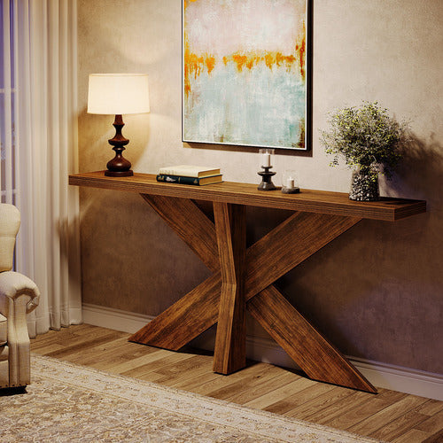 Mueble Arrimo Recibidor Tipo Madera 180 Cm Premium Forma X