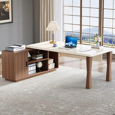 Escritorio Ejecutivo En L Con Cajonera Premium 180 Cm