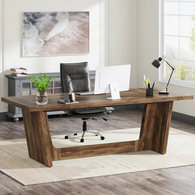 Escritorio Ejecutivo Acabado Tipo Madera Premium 180 Cm