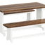 Set Mesa Comedor Cocina Lujo Con 2 Banquetas Para 6 Personas