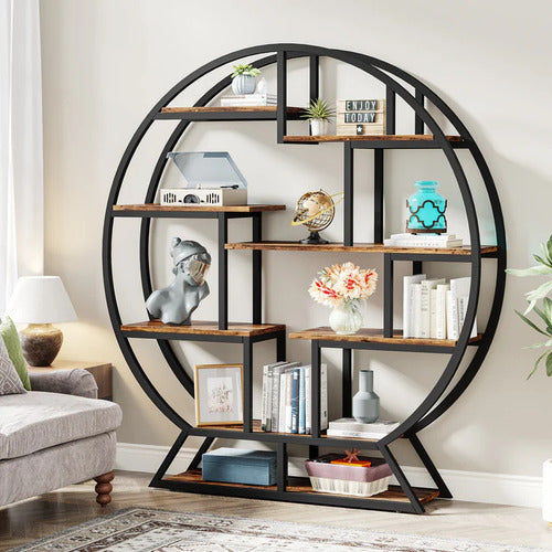 Mueble Estante Estilo Industrial Redondo Premium Robusto