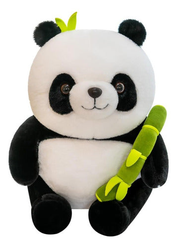 Peluche Oso Osito Panda Bambú Kawaii Con Estuche