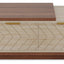 Mesa De Centro Extensible Bicolor 2 Cajones Premium