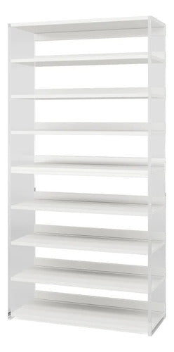 Estante Blanco Acrílico Transparente Lujo Premium 160 Cm - Spacemarket