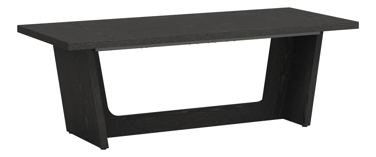Escritorio Ejecutivo Acabado Tipo Madera Premium 180 Cm Negro - Spacemarket