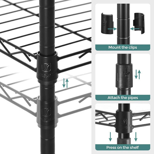 Estante Organizador Baño 5 Niveles Ajustables