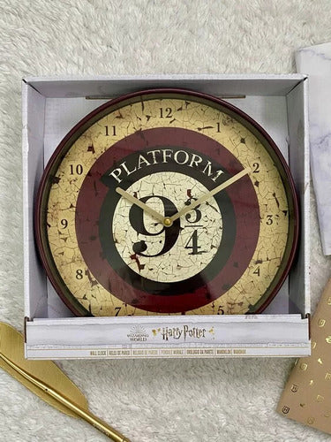 Reloj De Pared Harry Potter Andén 9 Y 3/4 Original