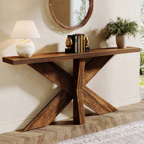 Mueble Arrimo Recibidor Tipo Madera 180 Cm Premium Forma X