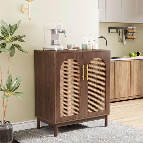 Set De 2 Gabinetes Buffet Ratan Natural Premium - Spacemarket