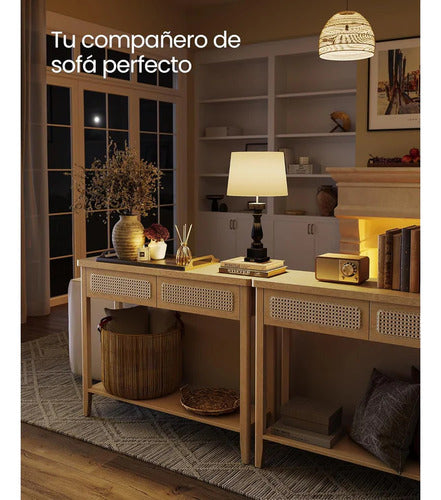 Mueble Recibidor Arrimo Estilo Ratan Melleto