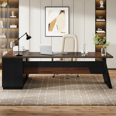 Escritorio Ejecutivo En L Lujo Premium 200 Cm