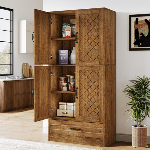 Mueble Estante Despensa Cocina Rustico Lujo Premium