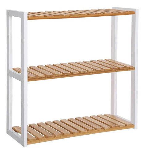 Estante Organizador Bambu 3 Niveles Ajustable