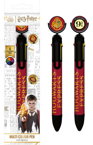 Lápiz Multicolor Harry Potter 6 Colores Original Licenciado