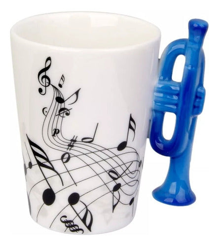 Taza Con Forma De Trompeta Musica 350 Ml