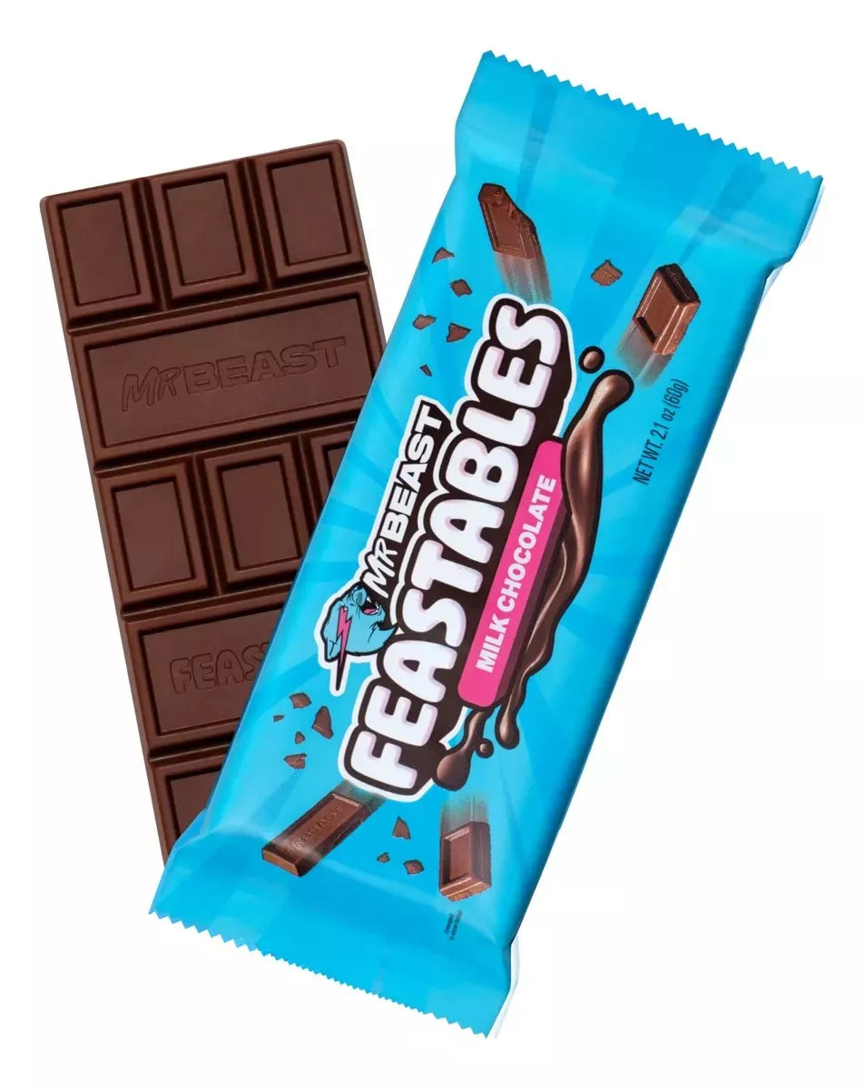 Dulces Chocolate Mr Beast Feastables 60g Nuevo Envase