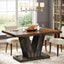 Mesa Comedor Cocina Lujo Base Firme En V - Para 6 Personas