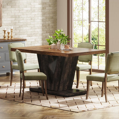 Mesa Comedor Cocina Lujo Base Firme En V - Para 6 Personas