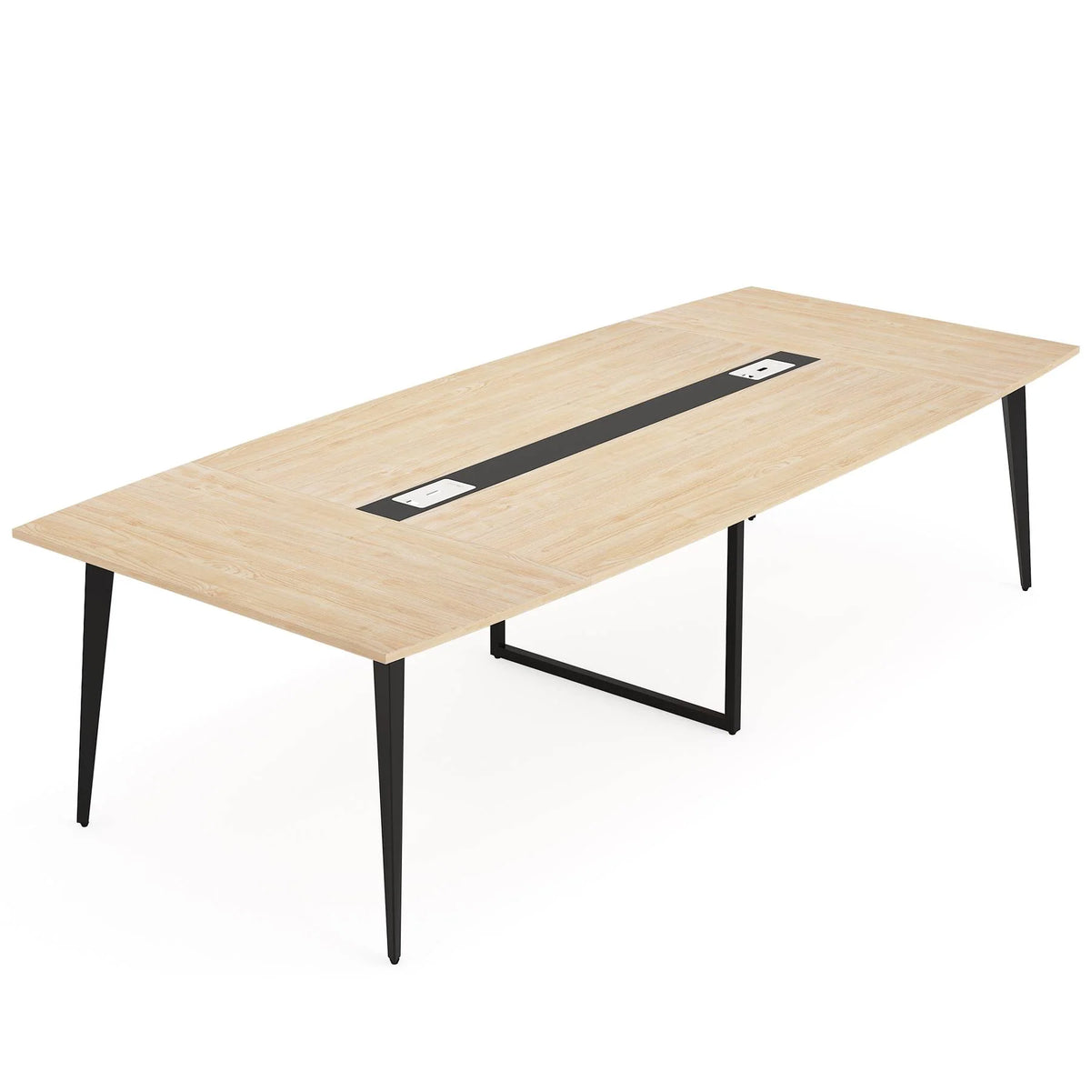Preventa - Mesa Conferencia Reunion 244 CM Diseño Moderno Pasacables - Spacemarket