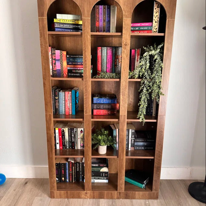 PREVENTA - Mueble Estante Librero Biblioteca Forma Arqueada Premium - Spacemarket