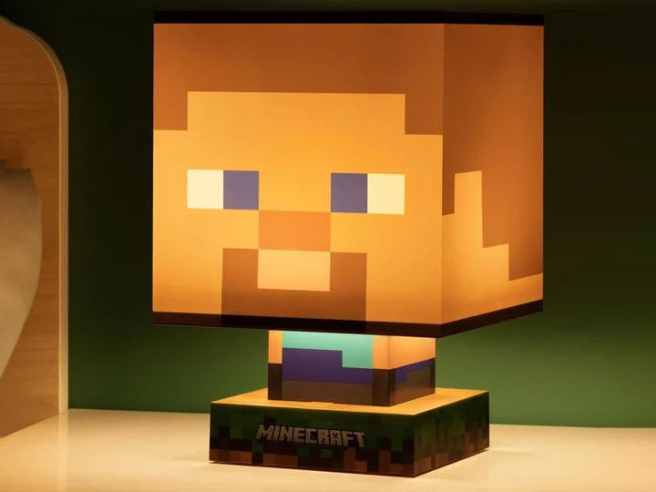 Lampara Escritorio Minecraft Steve Original