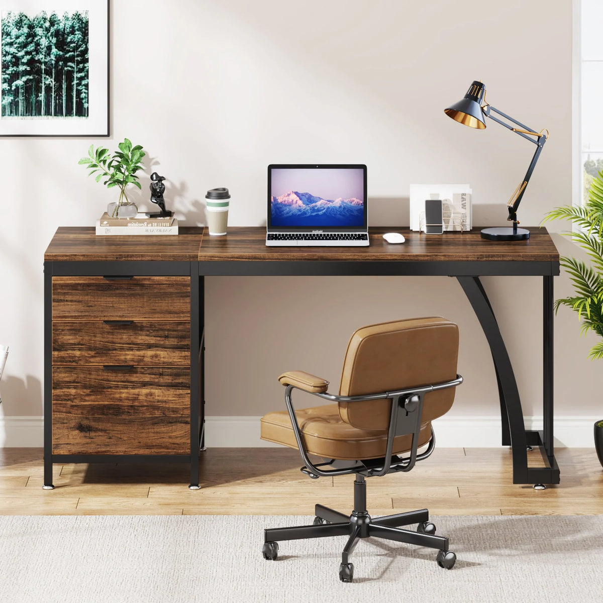 Preventa - Escritorio Industrial Premium 150 CM Cajonera Reversible - Spacemarket