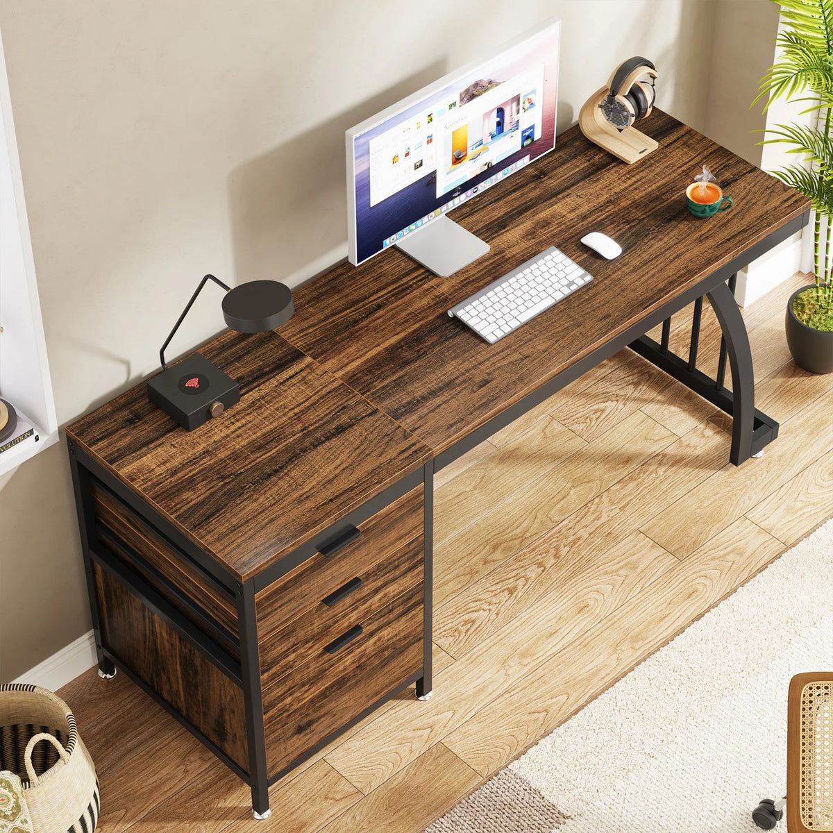 Preventa - Escritorio Industrial Premium 150 CM Cajonera Reversible - Spacemarket