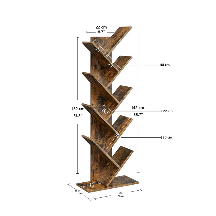 Estante Libreria Tipo Arbol 140 Cm