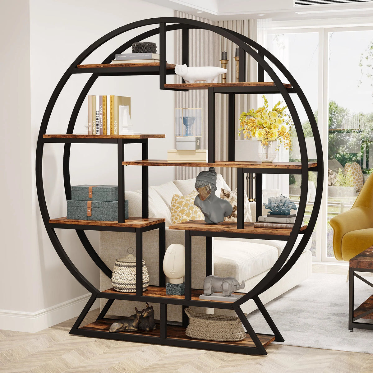Preventa - Mueble Estante Estilo Industrial Redondo Premium Robusto - Spacemarket