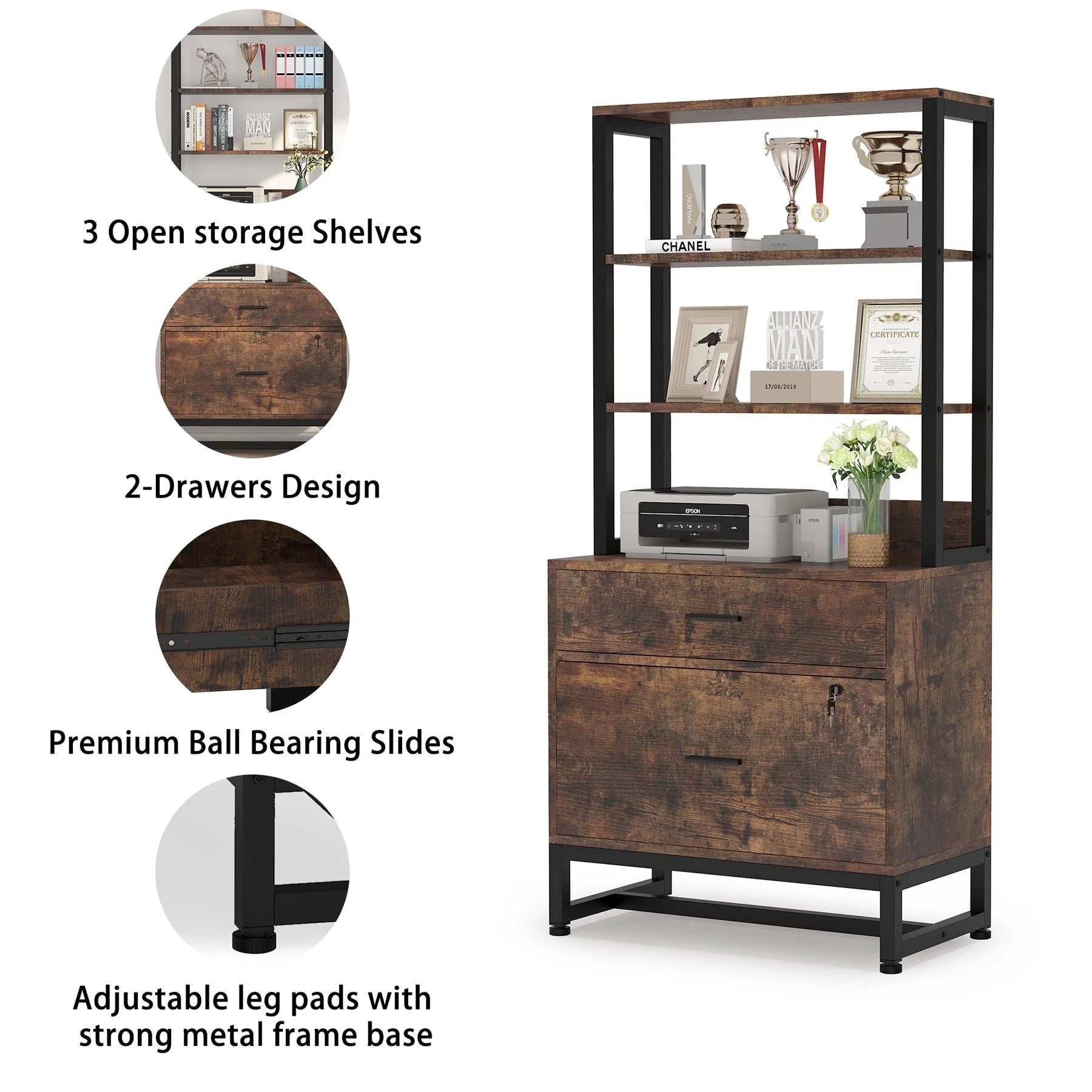 PREVENTA - Estante Gabinete Industrial Archivador 2 Cajones Con Llave - Spacemarket