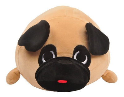 Peluche De Perro Pug Felpa Grande 50 Cm Kawaii - Spacemarket