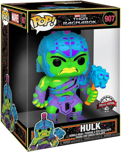 Funko Pop Hulk Gladiator Jumbo Marvel Blacklight (907) - Spacemarket