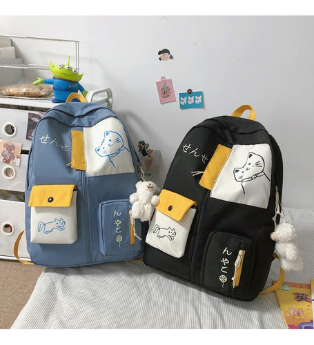 Mochila Kawaii Diseño Gato 45 Cm - Spacemarket