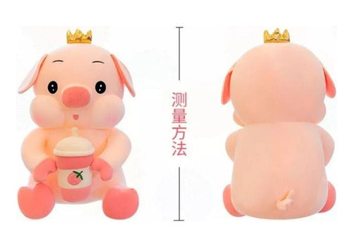 Peluche Chancho Cerdito Felpa Suave Kawaii 35 Cm