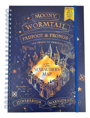 Libreta A4 Anillada Harry Potter Mapa Merodeador Licenciada - Spacemarket