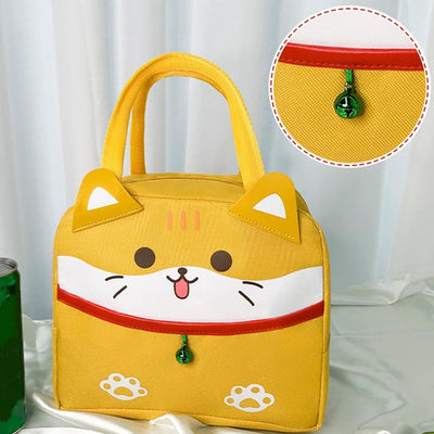 Bolso Lonchera Almuerzo Kawaii Shiba Inu