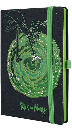 Libreta Premium Rick And Morty Portal Original Licenciado - Spacemarket