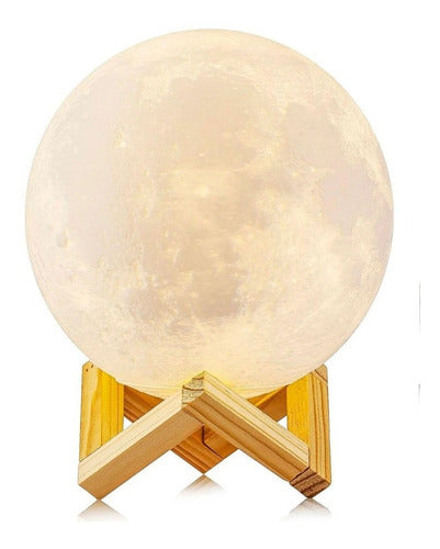 Lámpara Luna 3d Con Pedestal 18 Cm - Spacemarket