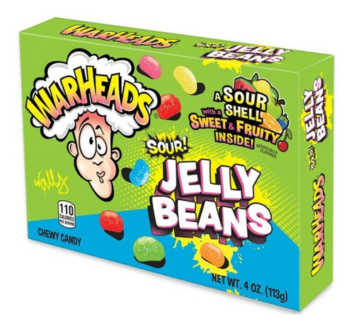 Caja De Porotitos Warheads Jelly Beans Ácidos 113g - Spacemarket