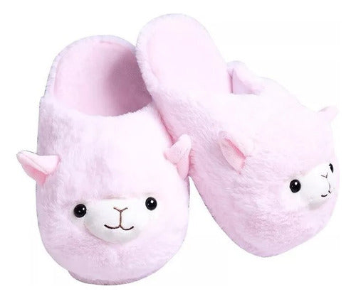 Pantuflas Alpaca Llama Kawaii Adulto 26 Cm - Spacemarket
