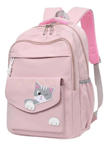 Mochila Urbana Diseño Gato Kawaii - Spacemarket