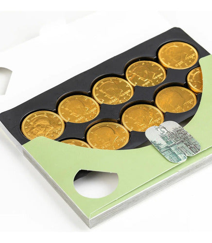 Dulces Monedas De Chocolate Caja Billete 100 Dolares Usa