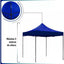Toldo 2x2 Plegable Metálico Antioxidable Con Lona - Spacemarket