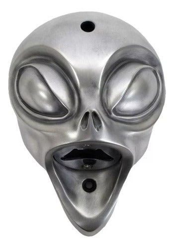 Destapador Botella De Pared Alien Metal - Silver - Spacemarket