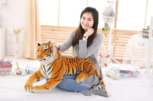 Peluche Tigre Realista 60 Cm Con Sonido Grande - Spacemarket