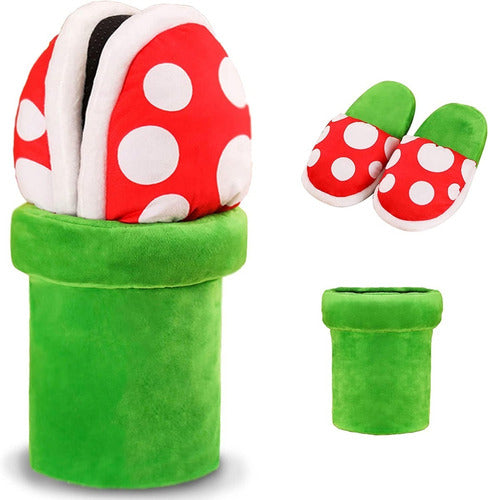 Pantufla Planta Piraña Carnivora Mario Bros - Spacemarket