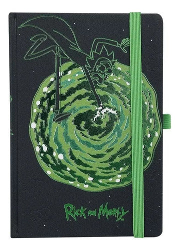 Libreta Premium Rick And Morty Portal Original Licenciado - Spacemarket